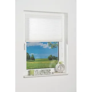 K-HOME K-Home® Klebe-Plissee weiß Lichtschutz B25 x H130 cm