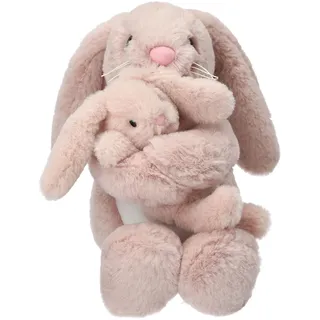 DEPESCHE Princess Mimi Plüsch Hase Nelly mit Baby - Beige