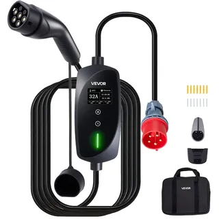 Vevor Mobile Wallbox Typ 2 (22 kW, 32 A) 7 m Kabel