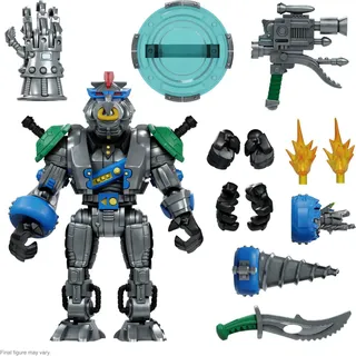 Super7 - Teenage Mutant Ninja Turtles Ultimates Robotic Bebop 20 cm - Silber