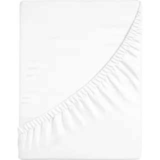 Casatex Spannbettlaken Jersey-Elasthan 140 x 200 - 160 x 220 cm weiß