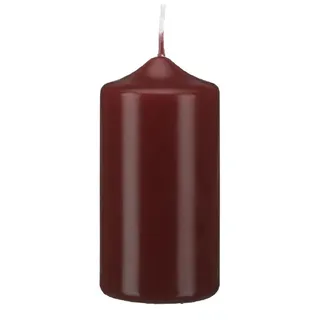 6 Spitzkopf Stumpen Kerzen Bordeaux 150 x Ø 100 mm, Kerzen in Cellophan, KOPSCHITZ Qualitätskerzen in RAL Qualität Germany, Kerzen, Anlass, Advent, Weihnachten, Festtag, Festtagskerzen - bordeaux