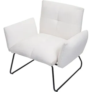 MCW Lounge-Sessel Bouclé 0 x 0 x 0 cm Weiß mit Relax-Funktion