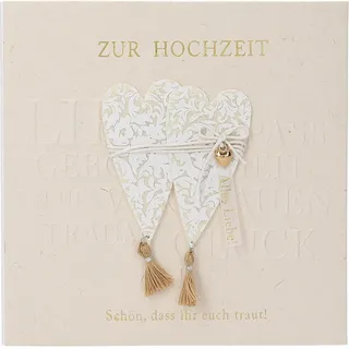 Depesche 13593.48 Klappkarte Paper Love Glückwunsch-Karte zur Hochzeit, mit passendem Spruch und bunten Designs, ohne Innentext, Klappkarte inkl. Umschlag