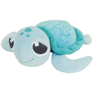 Jemini 040756 MA Kleine Plüschtier Schildkröte, natürlich, funktioniert ohne Batterie +/-17 cm, blau