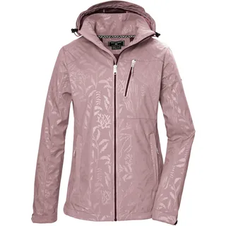 KILLTEC Damen Softshelljacke/Outdoorjacke mit abzippbarer Kapuze KOS 122 WMN SFTSHLL JCKT FLORAL, woodrose, 40, 42846-000