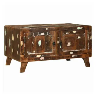 vidaXL Couchtisch Mehrfarbig Massivholz 80 x 54 x 45 cm