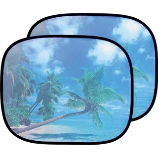 Start Paar elektrostatische Seitenvorhänge, mit der Handfläche, für Kinder, zum Verdunkeln der Fenster, Sonnenschutz, 44 x 36 cm