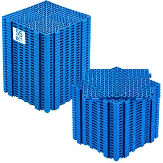 Vevor Ineinandergreifende Fliesen Blau 30 x 30 cm 55 St.