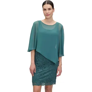 Vera Mont Damen Cocktailkleid mit Spitze Dark Emerald,42