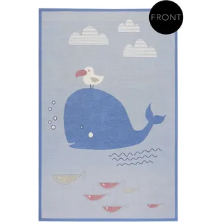Esprit "Whale Buddy ESP-005", rechteckig 10 mm Höhe Wendeteppich, Tiermotiv oder Sternenhimmel, Kinderzimmer,