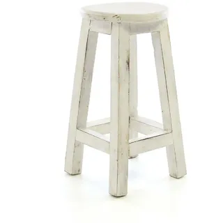 VCM Gartenstuhl »Vintage Hocker weiß« (), weiß