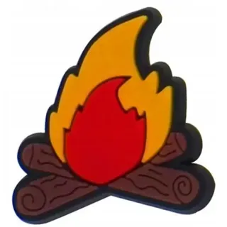 DKM Crocs Pin Charm Lagerfeuer Camping 3D Detail