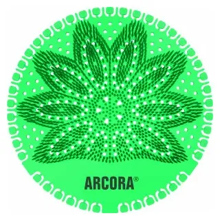 Arcora Duft Urinalsieb Maxi, Ø 17 cm, Urinaleinsatz für alle gängigen Urinale, Duft: Spring, Farbe: Grün