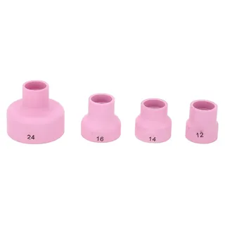 4 Stück 1,6 mm Schweißbecher mit Edelstahl-Filtersieb, Schweißbrenner-Keramikbecher für WP9 20 25 17 18 26