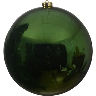 Weihnachtskugeln Kunststoff 14cm 1 Stück - Piniengrün - Grün