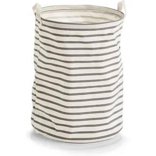 Zeller Present Wäschetasche Stripes im angesagten Streifen-Look, grau