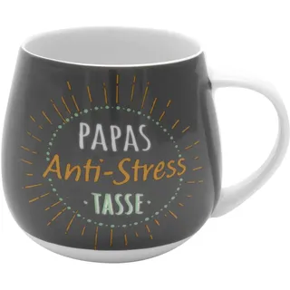 GRUSS & CO Tasse Motiv 'Papa Anti-Stress' 0,43 l Mehrfarbig