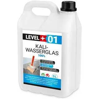 Level + Kaliwasserglas Unverdünnt Grundierung 5L