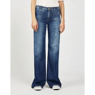 Gang Bootcut-Jeans »94 JESSI FLARED« im angesagten Leo Muster, blau