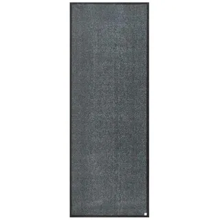Barbara Becker Fußmatte Touch, Schmutzfangmatte waschbar, für Eingangsbereich Wohnungstür, Fußabstreifer, Türmatte, Anthrazit, 67 x 170 cm