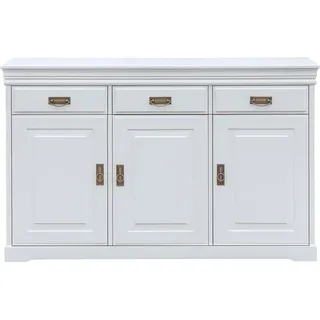 Anrichte Schrank Regal Luxus Wohn Zimmer Design Sideboard Landhaus Kommode - Weiß