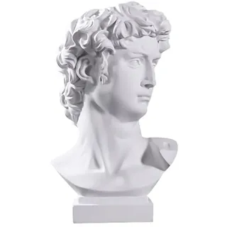 Cabilock David-vase Desktop- Büste Vase David Büste Skulptur Aus Beton Flippige Möbel Griechische Statue Pflanzer Kopf Einer Griechischen Statue Griechenland Harz Bilden Weiß