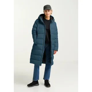Jack Wolfskin Daunenmantel "FROZEN PALACE COAT W RDS" mit wärmender Daunenfüllung aus Entendaune und Federn, winddicht, aluminium blau