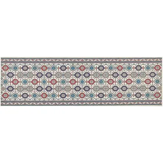 Beliani Kurzflor-Teppich Bunt 60/200 cm Hacilar , Textil , Rechteckig , 60x200 cm , Teppiche und Böden, Teppiche, Teppichläufer, Läufer
