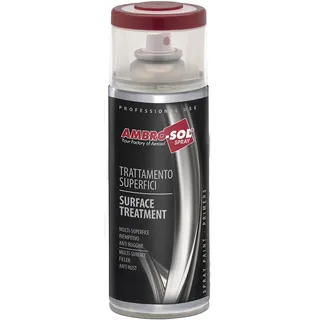 Ambro-Sol V400PAST9 Oberflächenbehandlung Emaille, Anti-Rost, schützt Metalloberflächen vor Rost, deckt Kratzer und Unvollkommenheiten ab, Weißblechspray 400 ml, Rot