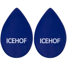 ICEHOF Ersatz-Kühlpads (2x) für Weisheitszähne - 14 cm x 9 cm - für mehr Kühlung nach Zahn OP - Kühlpack Weisheitszahn Kühlkompresse Kühlpads Gesicht