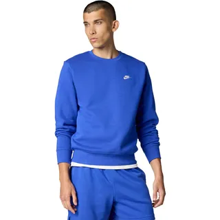 Nike Club Fleece-Rundhalsshirt (Herren), Game Royal/White, FN3886-480, M