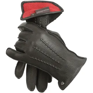 Lederhandschuhe PEARLWOOD "Luke", Herren, Gr. 9.5, schwarz, Ziegenleder, unifarben, Handschuhe Lederhandschuhe, Atmungsaktiv, Wärmeregulierend, Wind - und Wasserabweisend