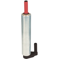 NIPS 140774103 HANDABROLLER für Stretchfolie, geeignet für Rollen-Kerndurchmesser von 50 mm, schwarz/rot