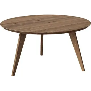 Orbetello Couchtisch Ø90 cm Tabacco – Massivholz Eiche geölt - Naturbelassen