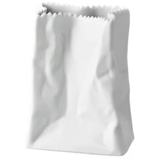 Rosenthal 13581-800001-26009 Miniaturvase Tütenvase aus weißem Porzellan, Höhe 9 cm