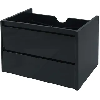 Mendler Waschbeckenunterschrank HWC-B19, Waschtischunterschrank Waschtisch Badezimmer, hochglanz Soft-Close