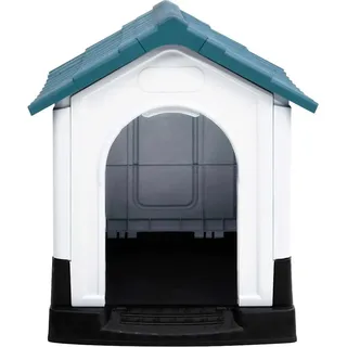 vidaXL Hundehütte Blau 57x68x66 cm Polypropylen - Blau