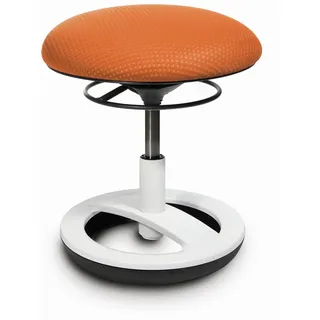 Topstar Kindersitzhocker Sitness Bobby Alu weiß lackiert orange