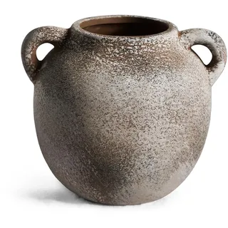 LNXMES Landhausstil Deko Vase Keramik, Vintage Deko Blumenvase für Wohnzimmer, Esstisch, Couchtisch, Klein Vasen Deko für Home Dekoration (Binaural)