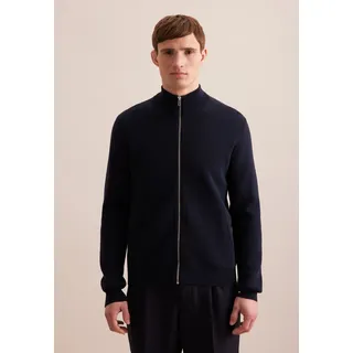 Seidensticker Herren, 154200 Strickjacke, Navy, M, EU
