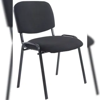 CLP Besucherstuhl Stoff Schwarz