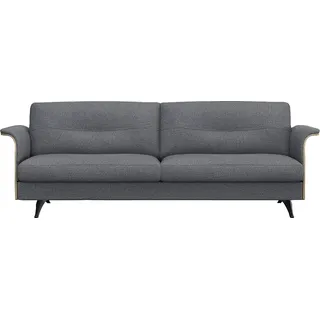 FLEXLUX 3-Sitzer »Glow Designsofa, bequem und komfortabel durch hochwertigen Sitzaufbau« Skandinavisches Design, In hochwertiger Verarbeitung, blau