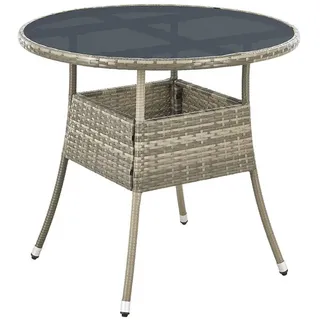 Juskys Gartentisch Ø 80 x 73 cm Grau
