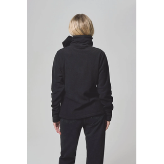 Fleecejacke BENCH. "FUNNEL", Damen, Gr. 36, schwarz, Fleece, Obermaterial: 100% Polyester, unifarben, figurbetont, mit Daumenlöchern, Jacken Fleecejacke, figurbetonte Passform, mit hohem Stehkragen, aus Polyester