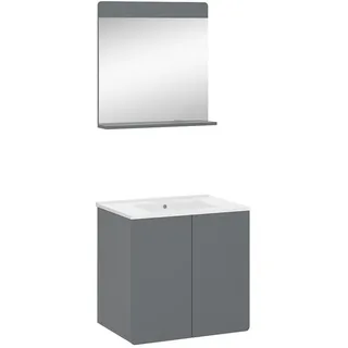Vicco Badmöbel-Set Izan Grau 2 Teile