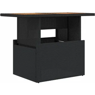 vidaXL Gartentisch 100 x 55 x 73 cm Schwarz