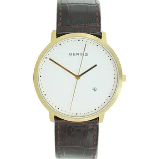 Bering Herren Uhr Armbanduhr Slim Classic - 11139-534 Leder kroko