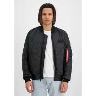 Bomberjacke ALPHA INDUSTRIES "MA-1 ALS", Herren, Gr. XL, schwarz, Obermaterial: 100% Polyester; Futter: 100% Nylon, Jacken Bomberjacke