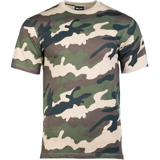 Mil-Tec Tarn T-Shirt Herren • Camouflage T-Shirt aus Baumwolle • BW Camo • Bequemes Kurzarm Army Shirt für Outdoor, Sport oder Freizeit • Bundeswehr Flecktarn-Shirt